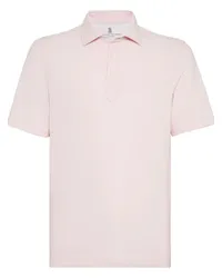 Brunello Cucinelli Poloshirt mit Knopfverschluss Rosa