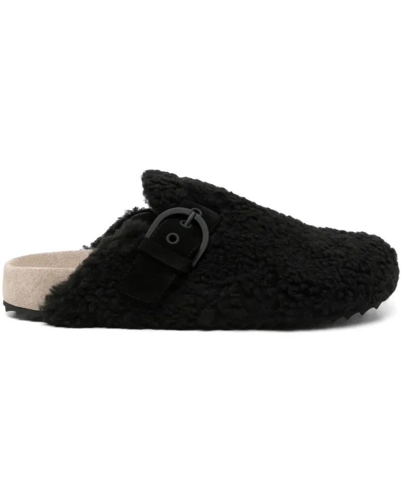 James Perse Clogs aus Shearling - Schwarz Schwarz