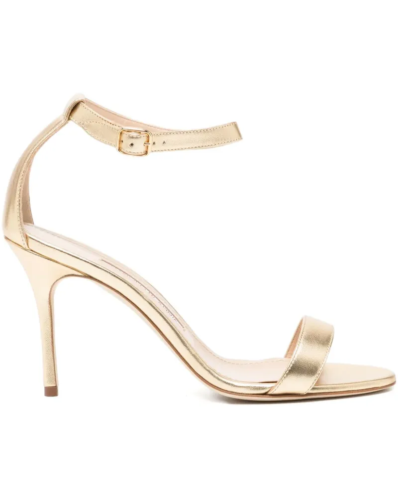 Manolo Blahnik Chaos Sandalen 90mm - Gold Gold