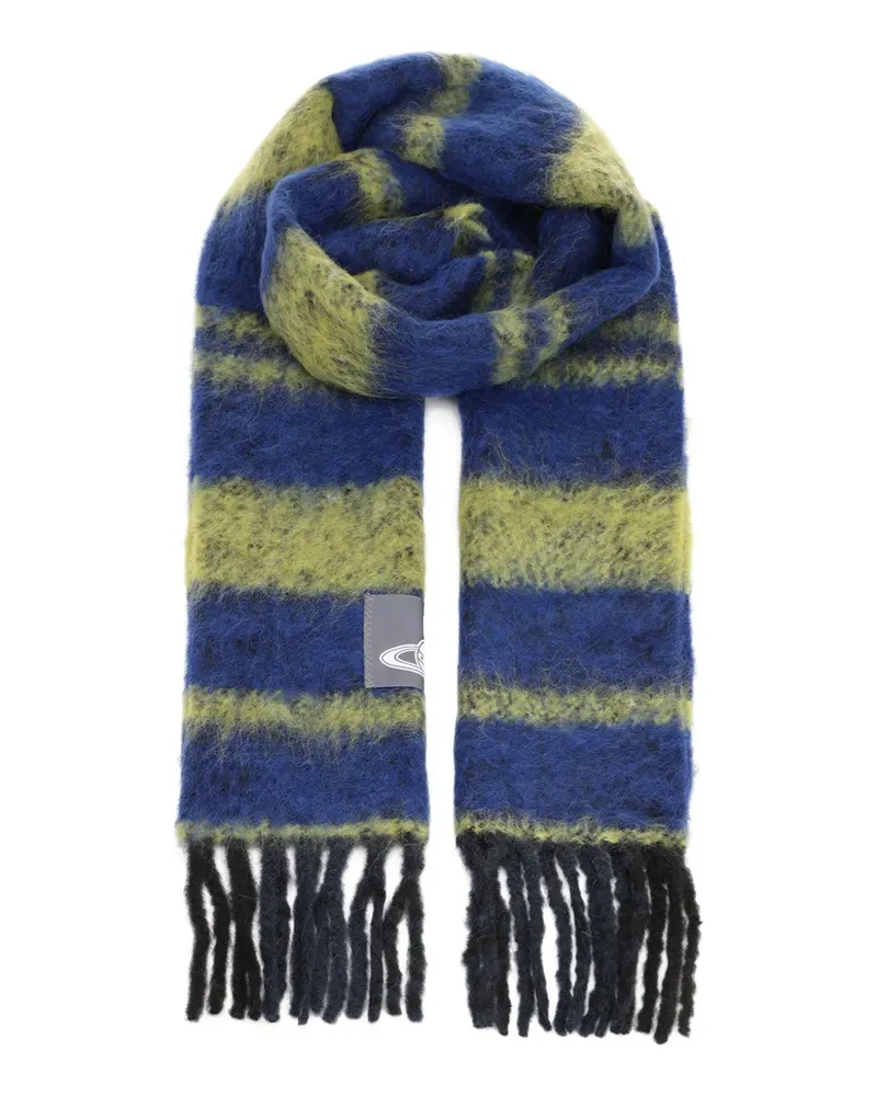 Vivienne Westwood Gestreifter Schal - Blau Blau