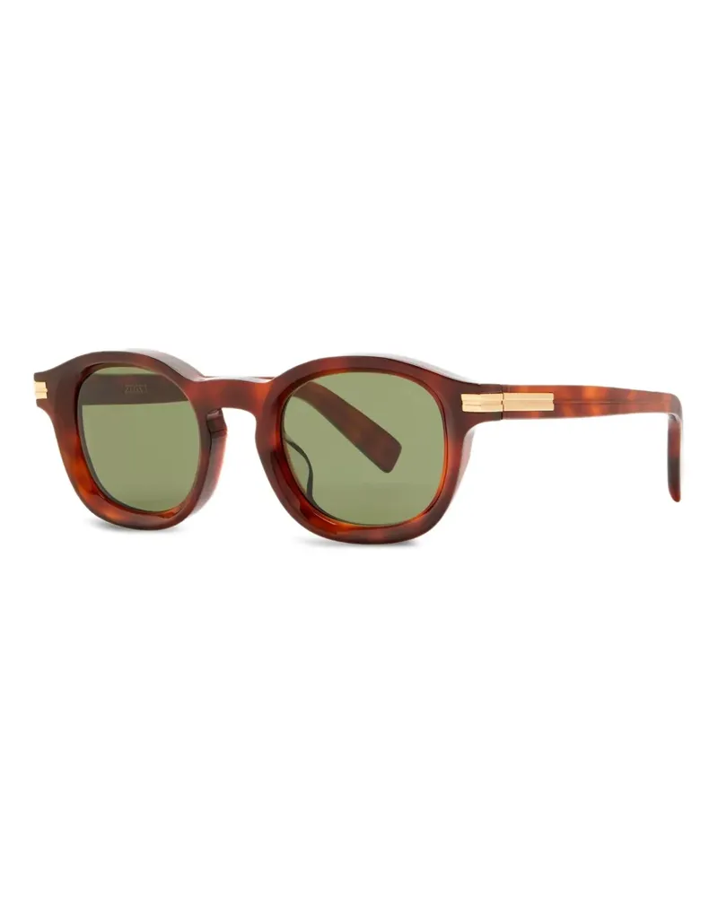 Ermenegildo Zegna round-frame sunglasses - Braun Braun