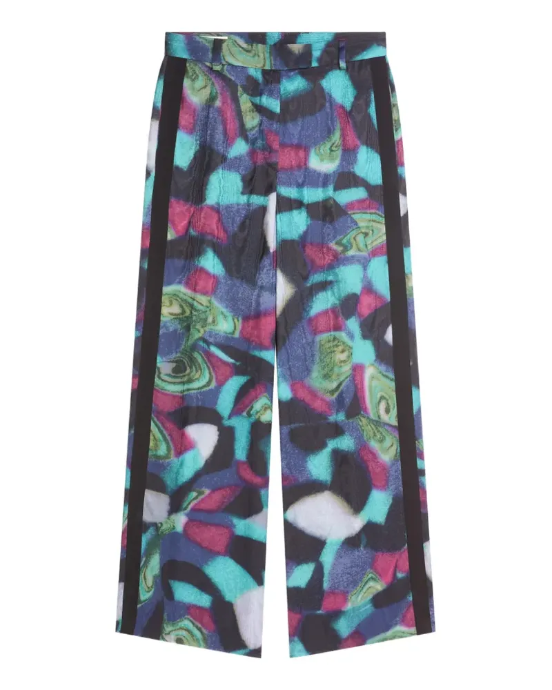 Dries van Noten Hose mit weitem Bein - Blau Blau