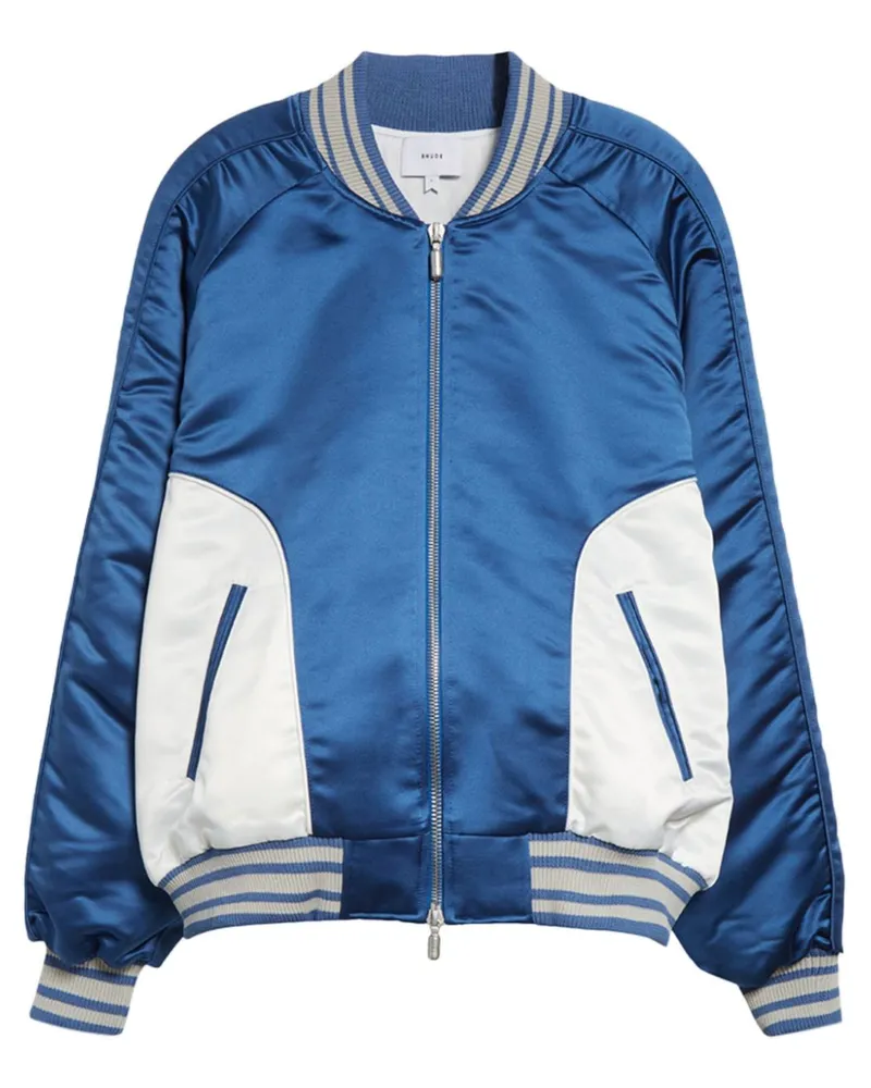RHUDE Chamonix Ski Souvenir Bomberjacke - Blau Blau
