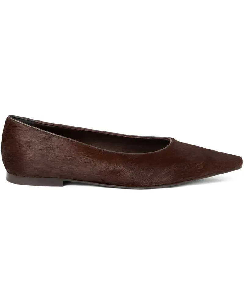 Brunello Cucinelli Ballerinas mit spitzer Kappe - Braun Braun