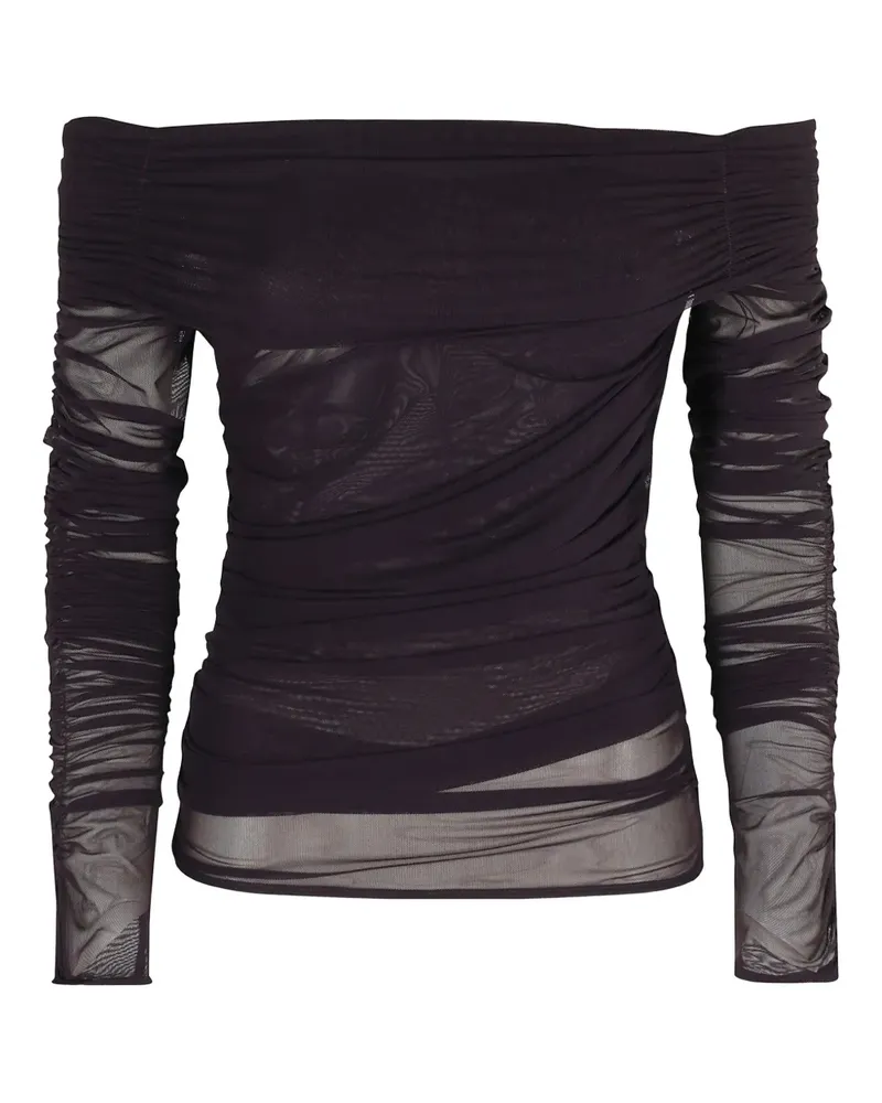 Federica Tosi Schulterfreie Bluse - Braun Braun