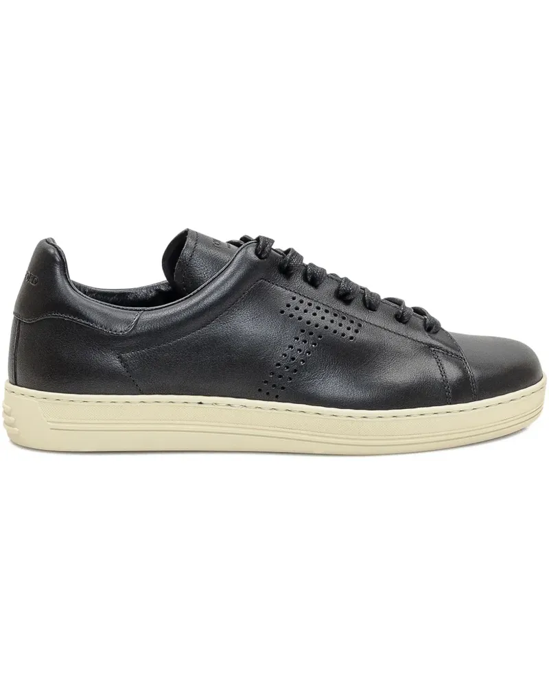 Tom Ford Perforierte Sneakers - Schwarz Schwarz