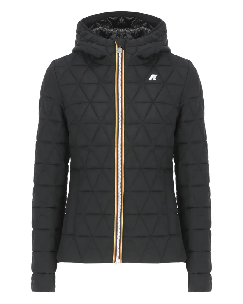 K-Way Gesteppte Lil Diamond Jacke - Schwarz Schwarz