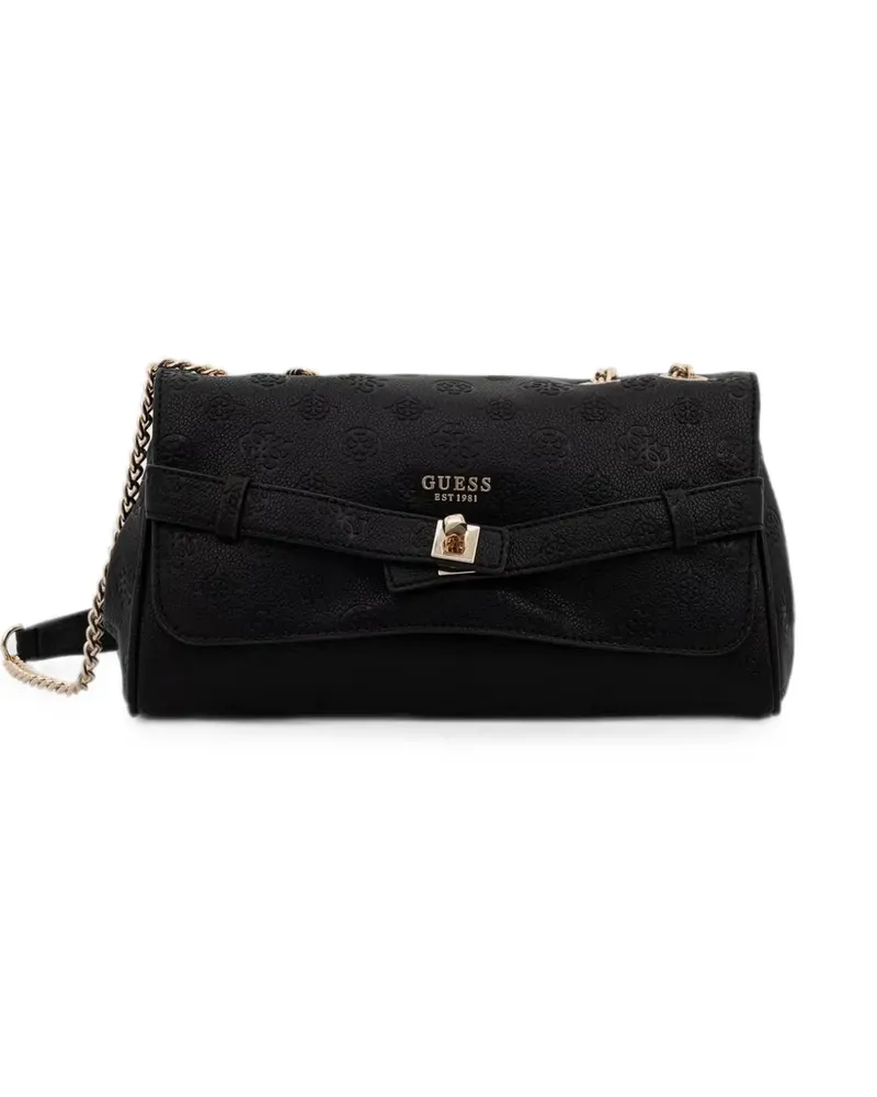 Guess Ella twist-lock shoulder bag - Schwarz Schwarz