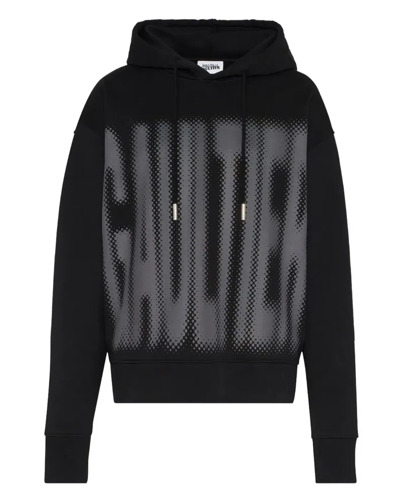 Jean Paul Gaultier Hoodie mit Halbton-Print - Schwarz Schwarz