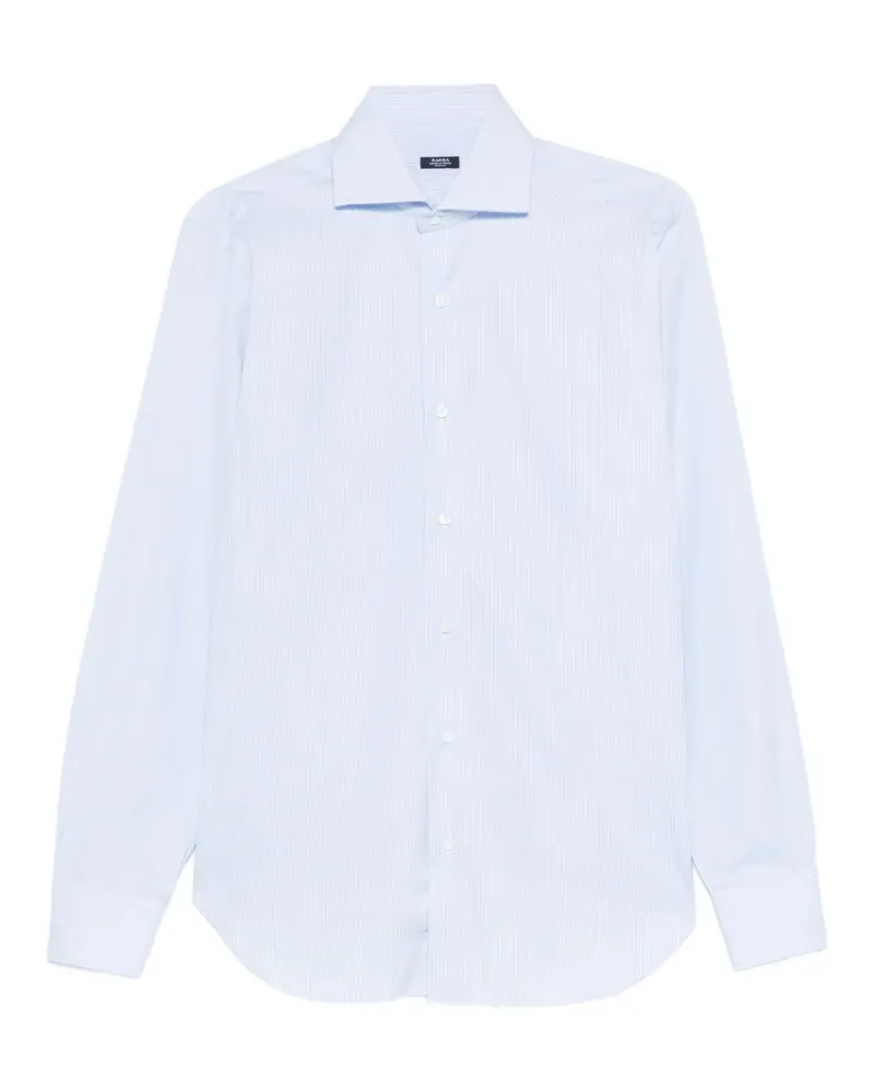 BARBA Gestreiftes Hemd - Blau Blau