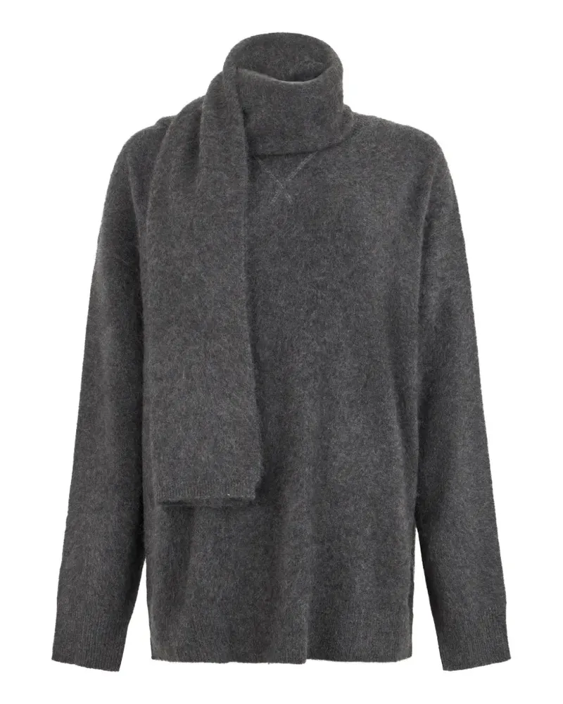 Max Mara Max Mara Gestrickter Pullover - Grau Grau