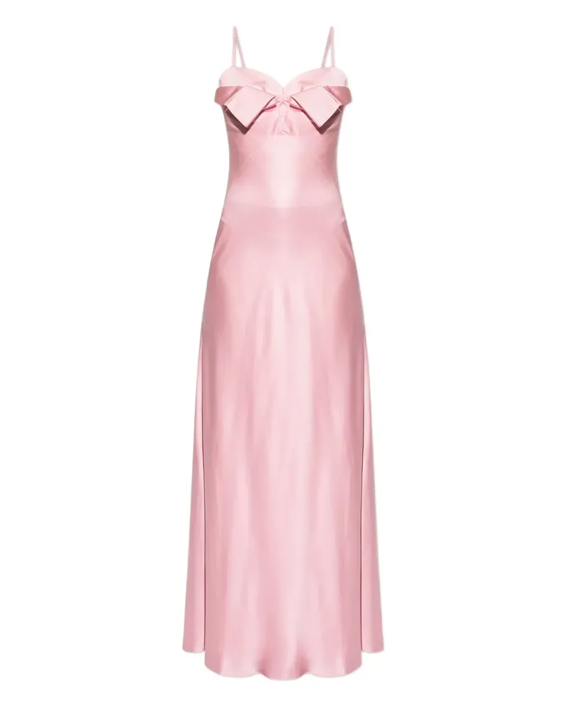 Alexander McQueen Spaghettikleid mit Schleifendetail - Rosa Rosa