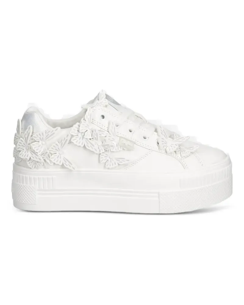 Buffalo Ashley Butterfly Glam Plateau-Sneakers - Weiß Weiß