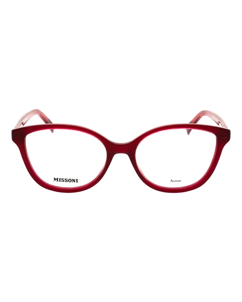 Missoni oval-frame glasses - Rot Rot