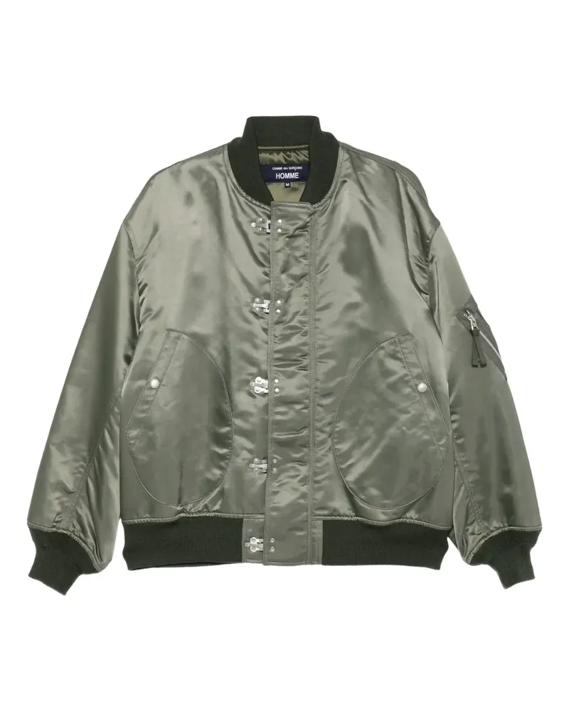 Comme des Garçons Bomberjacke in Satinoptik - Grün Grün