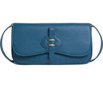 Kleine Mavery Schultertasche mit Schnalle - Blau