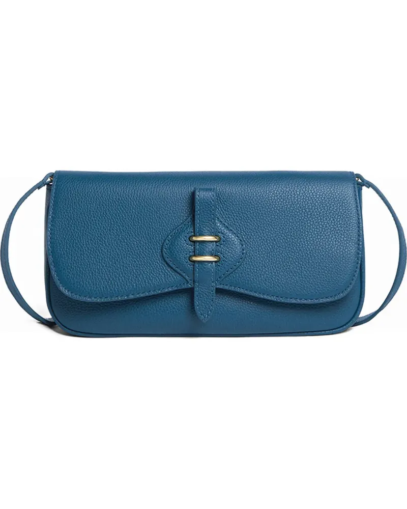 Coccinelle Kleine Mavery Schultertasche mit Schnalle - Blau Blau