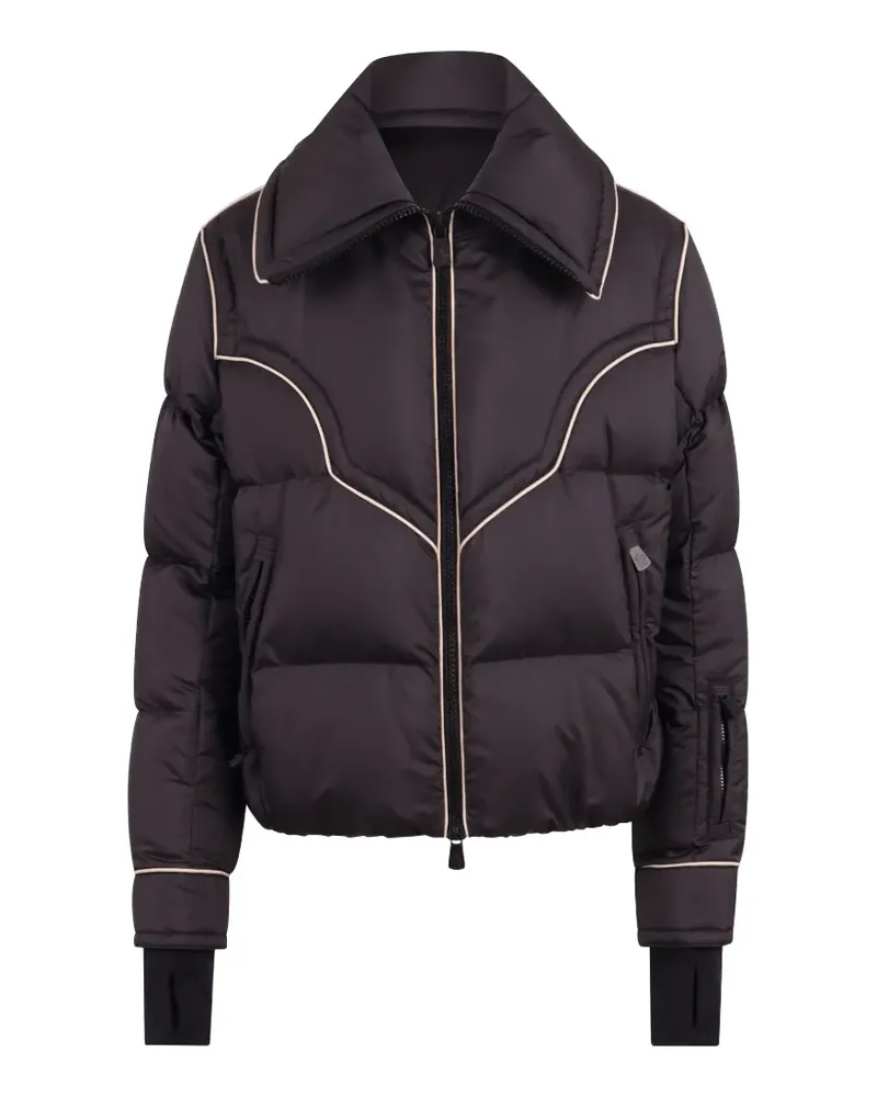 Moncler Gesteppte Blainville Skijacke mit Paspeln - Schwarz Schwarz