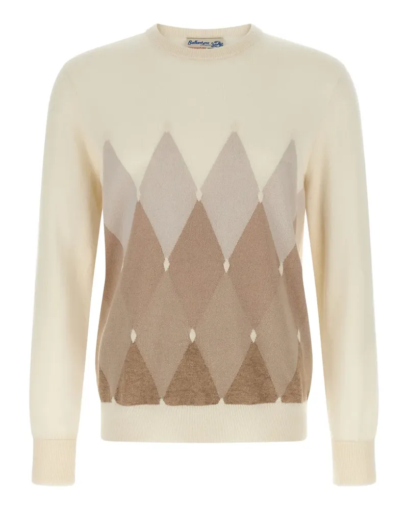 Ballantyne Pullover mit Argyle-Muster - Nude Nude