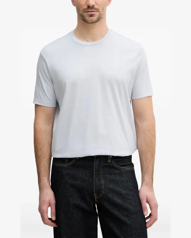 Paul & Shark logo-embroidered T-shirt - Blau Blau