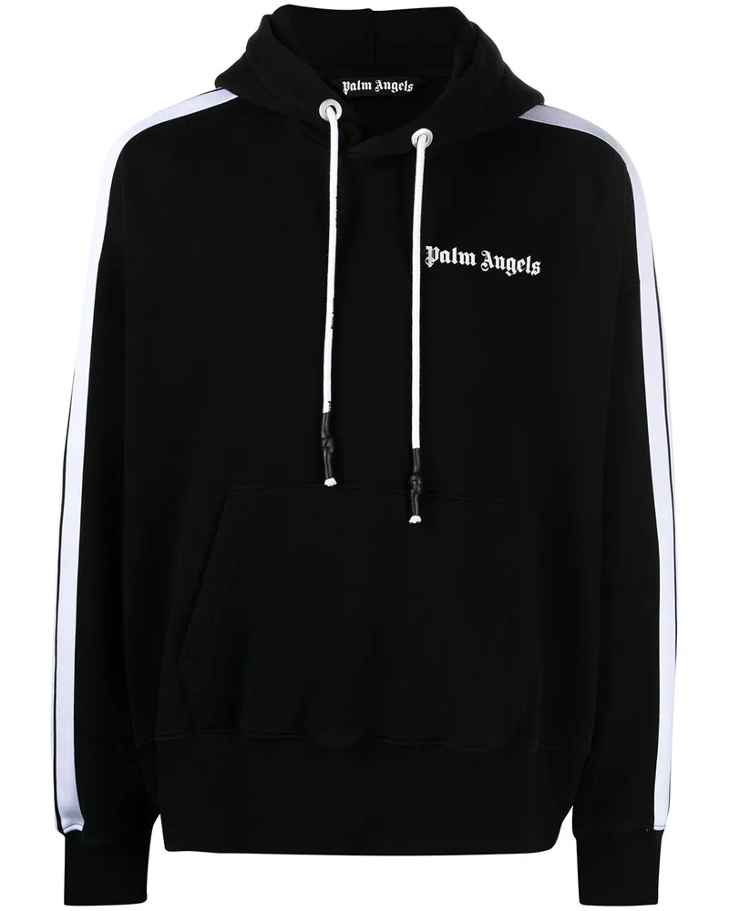 Palm Angels Hoodie mit Kontraststreifen - Schwarz Schwarz