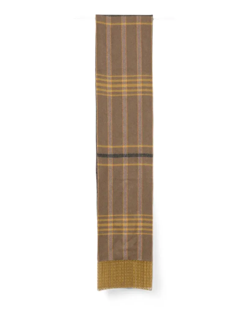 Etro check paisley-print scarf - Braun Braun