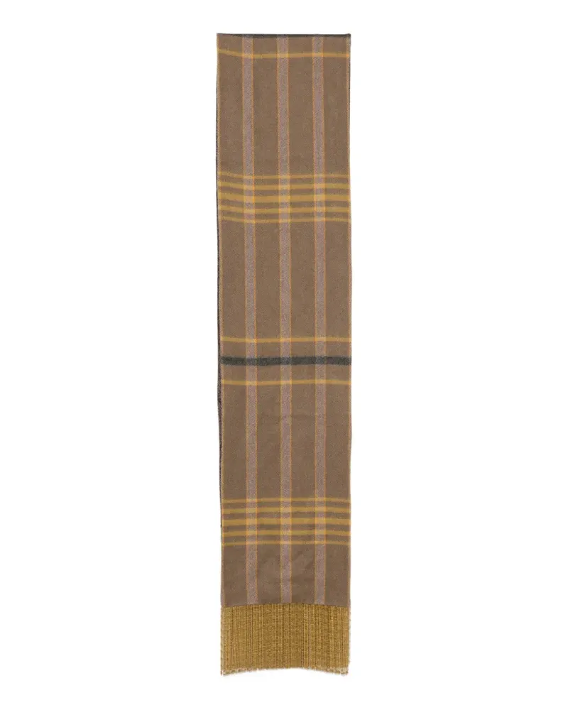 Etro Schal mit Karo- und Paisley-Print - Braun Braun