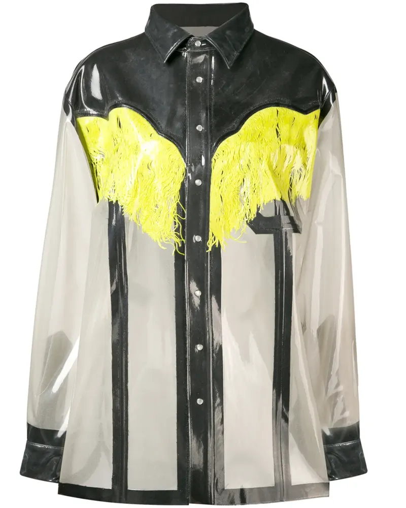 Maison Margiela Hemd mit Fransen - Grau Grau