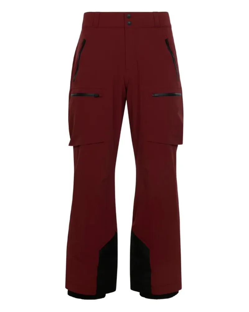 Aztech Mountain Pyjama-Skihose mit Reißverschlusstasche - Rot Rot