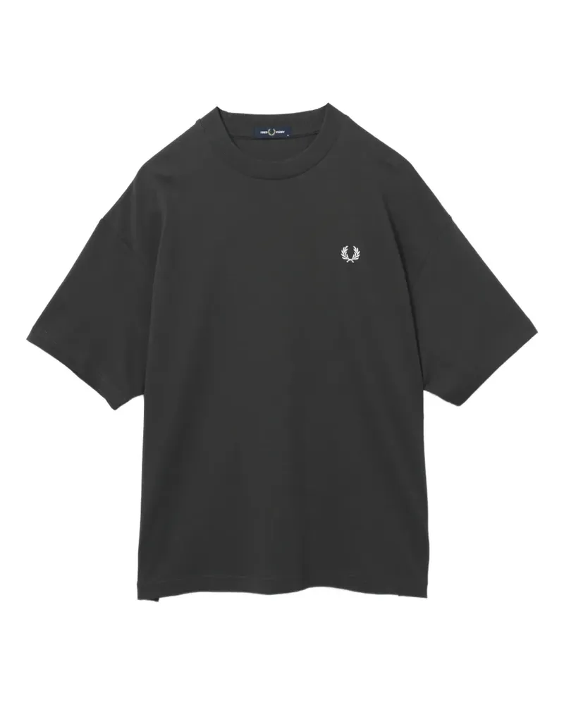 Fred Perry T-Shirt mit Logo-Print - Grau Grau