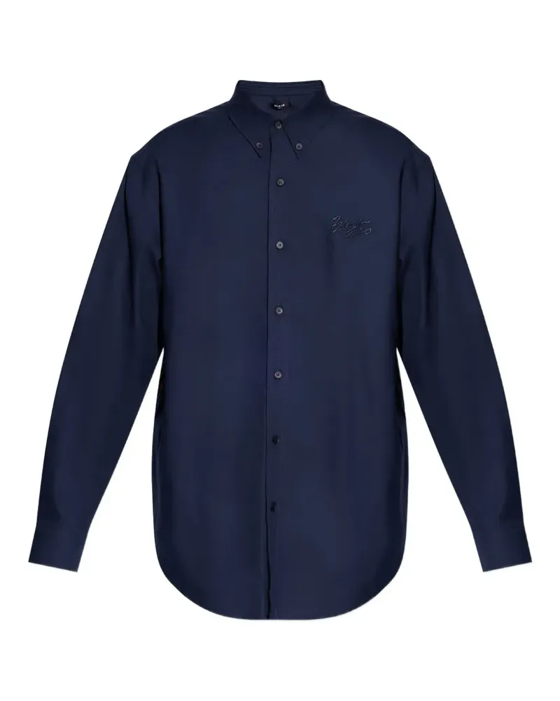 Balmain long-sleeve shirt - Blau Blau