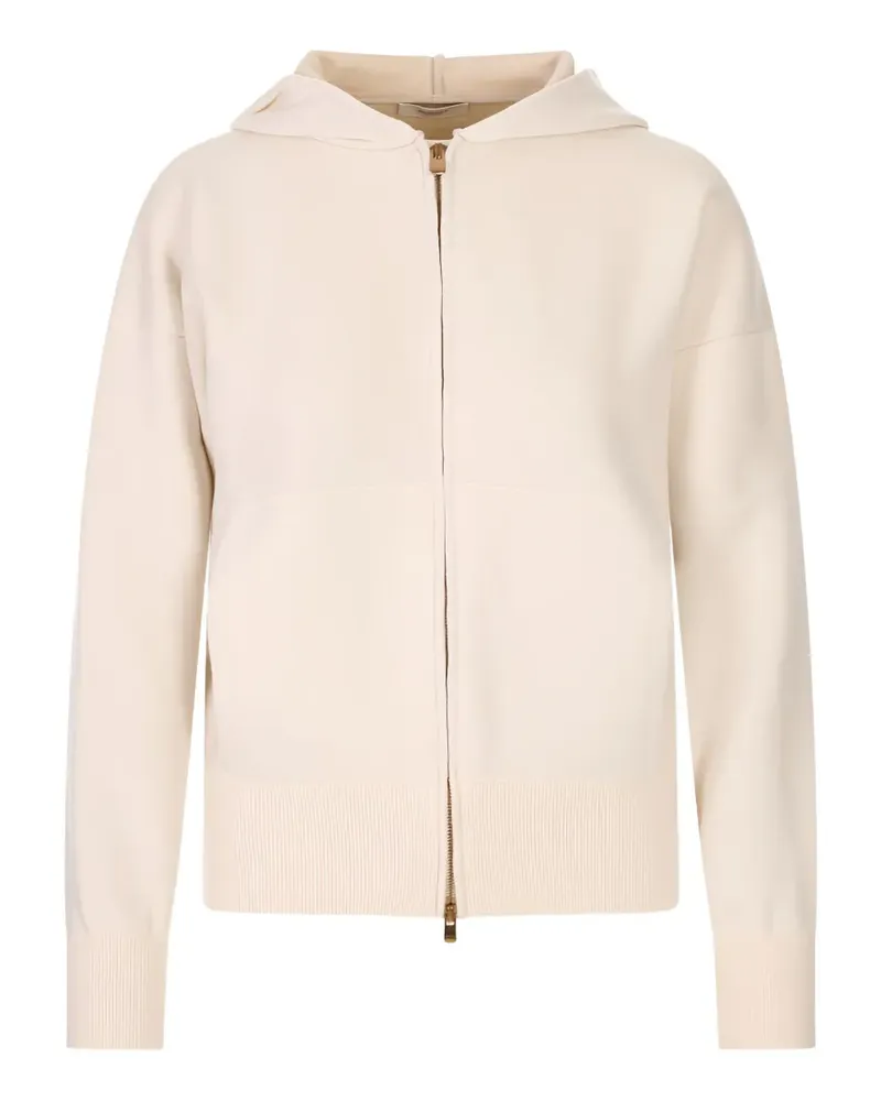 AGNONA zip-up hoodie - Nude Nude