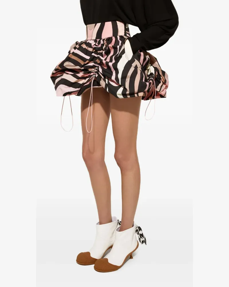 Emilio Pucci Rock mit Marmor-Print - Rosa Rosa