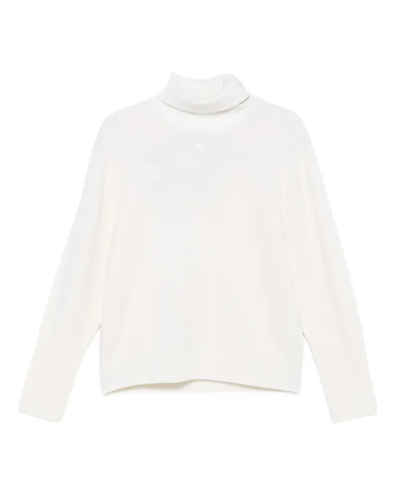 Courrèges Gerippter Pullover mit Reißverschluss - Nude Nude