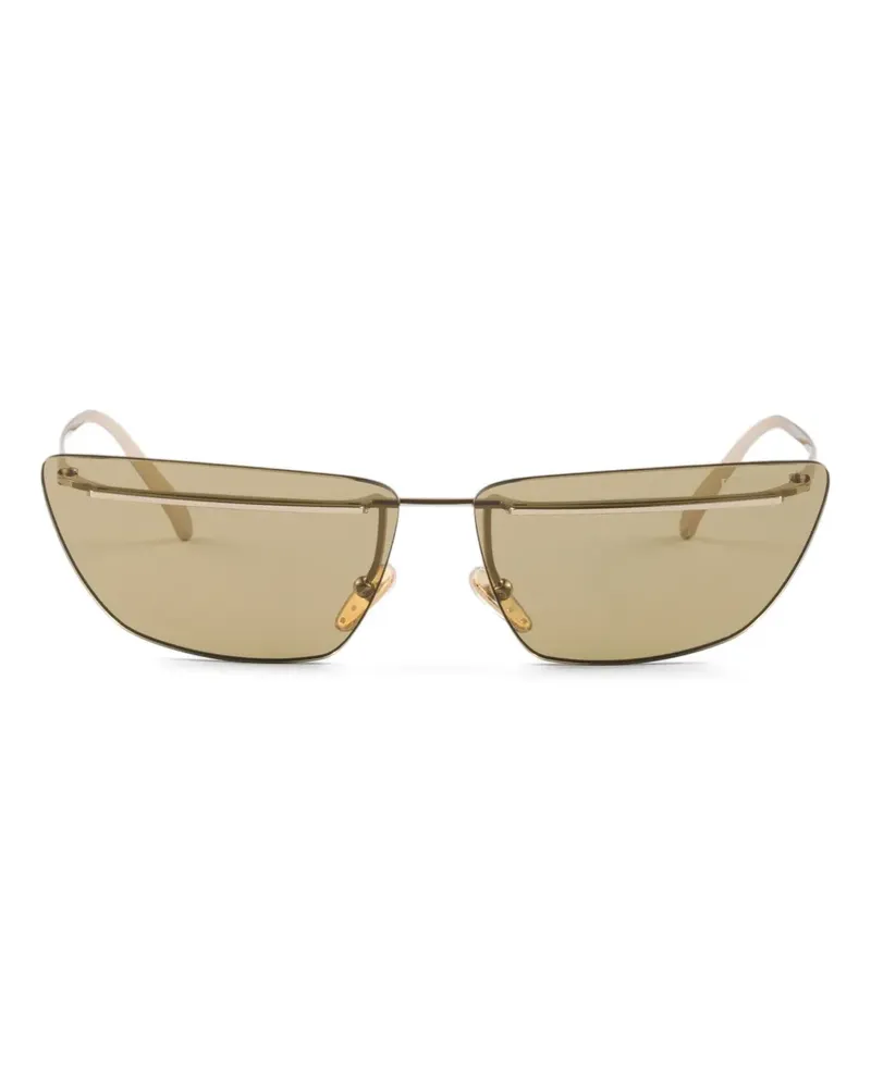 Prada Cat-Eye-Sonnenbrille mit Metallgestell - Gold Gold