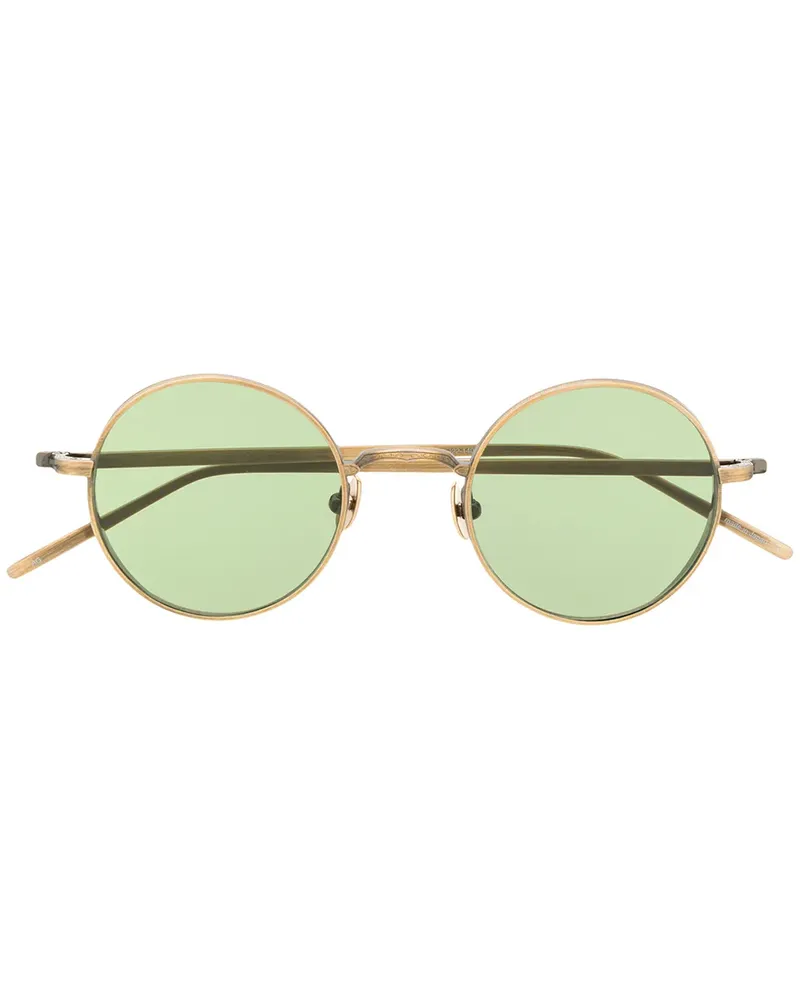 MATSUDA Sonnenbrille mit rundem Gestell - Gold Gold