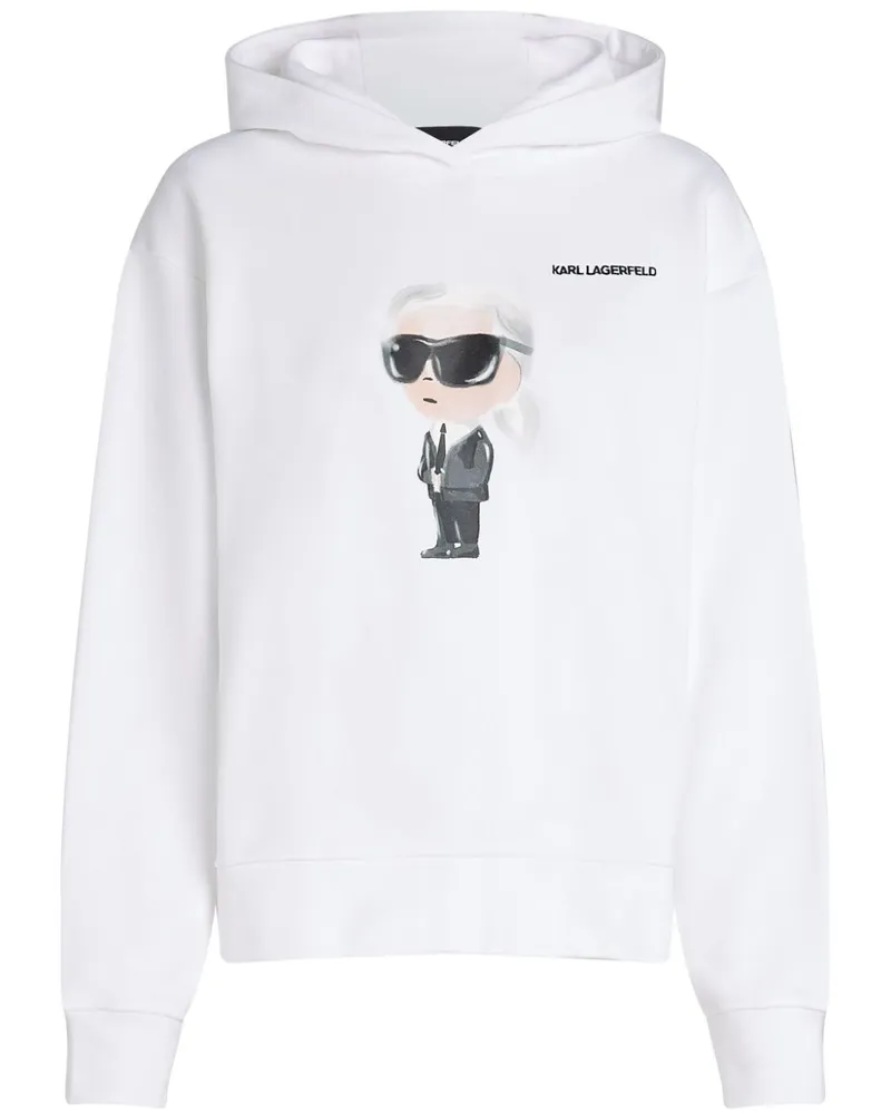Karl Lagerfeld Ikon Hoodie - Weiß Weiß