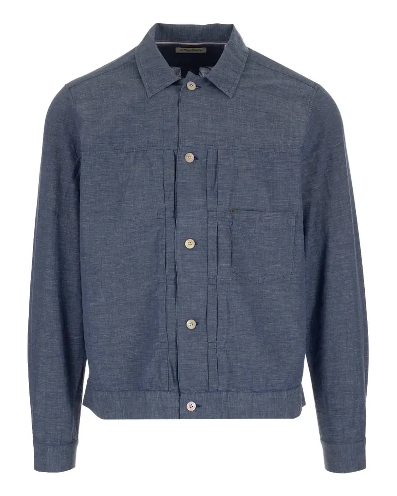 Al Duca D’Aosta 1902 Klassisches Hemd - Blau Blau