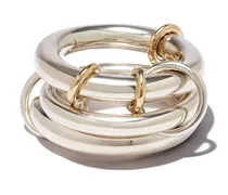 Hydra Ring mit 18kt Gelbgold-Elementen