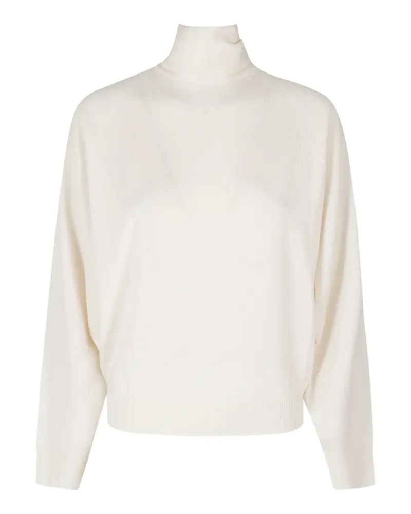 Semicouture Kathi bow-detail raglan-sleeve sweater - Nude Nude
