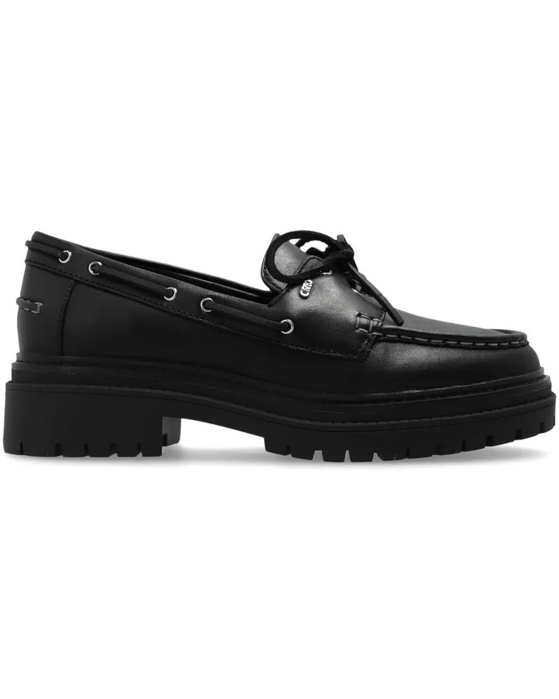 Michael Kors Loafer mit Schnürdetail - Schwarz Schwarz