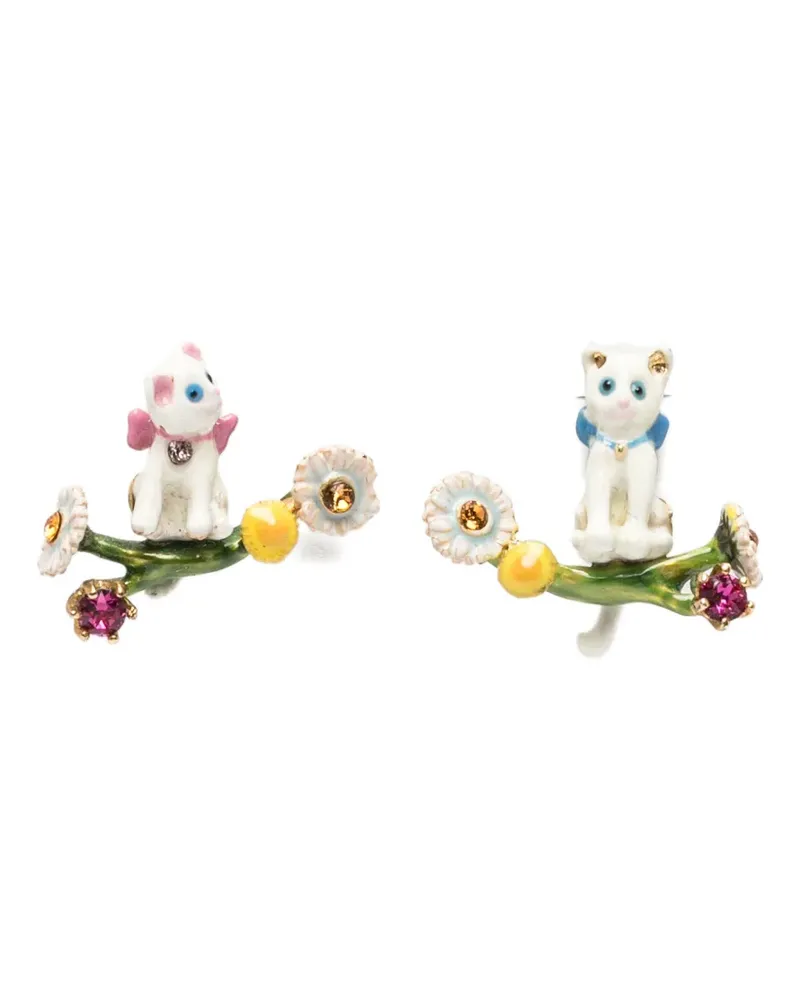 Les Néréides cat earrings - Gold Gold