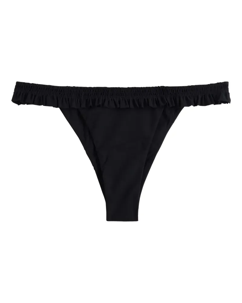 Faithfull The Brand ruffled bikini bottom - Schwarz Schwarz