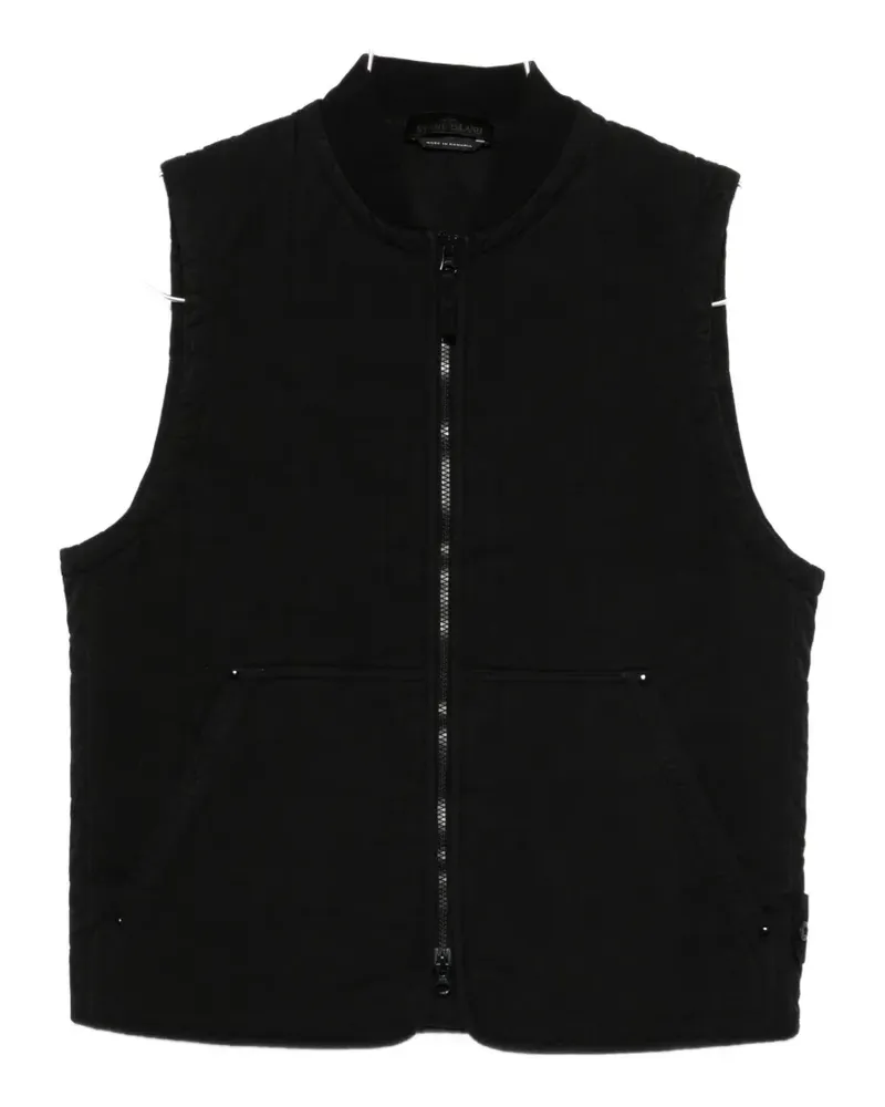 Stone Island padded zip-up gilet - Schwarz Schwarz