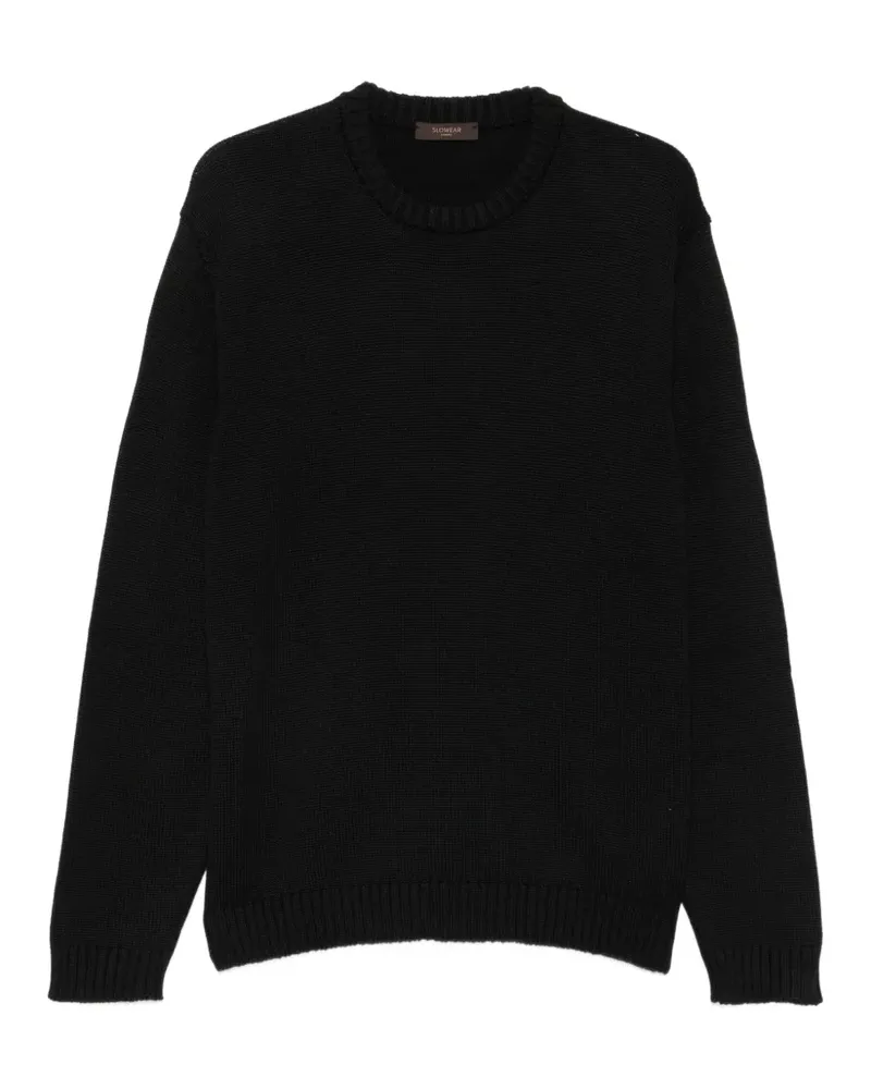 Zanone Pullover mit Rundhalsausschnitt - Schwarz Schwarz