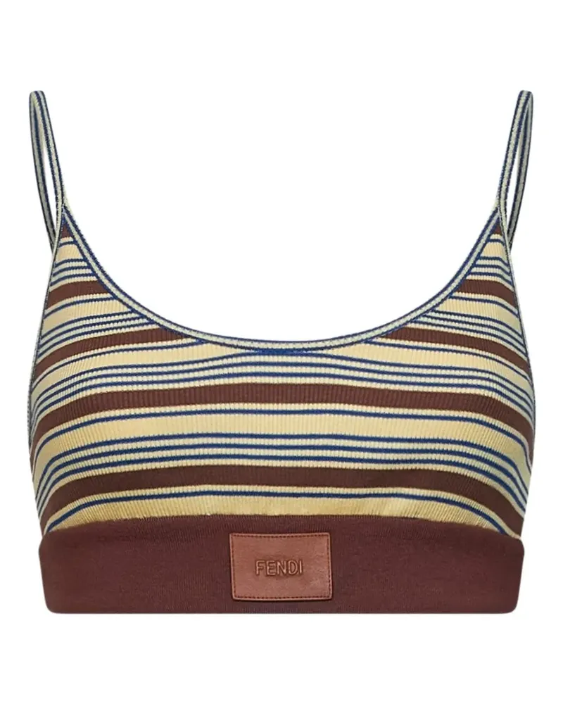 Fendi striped ribbed top - Braun Braun
