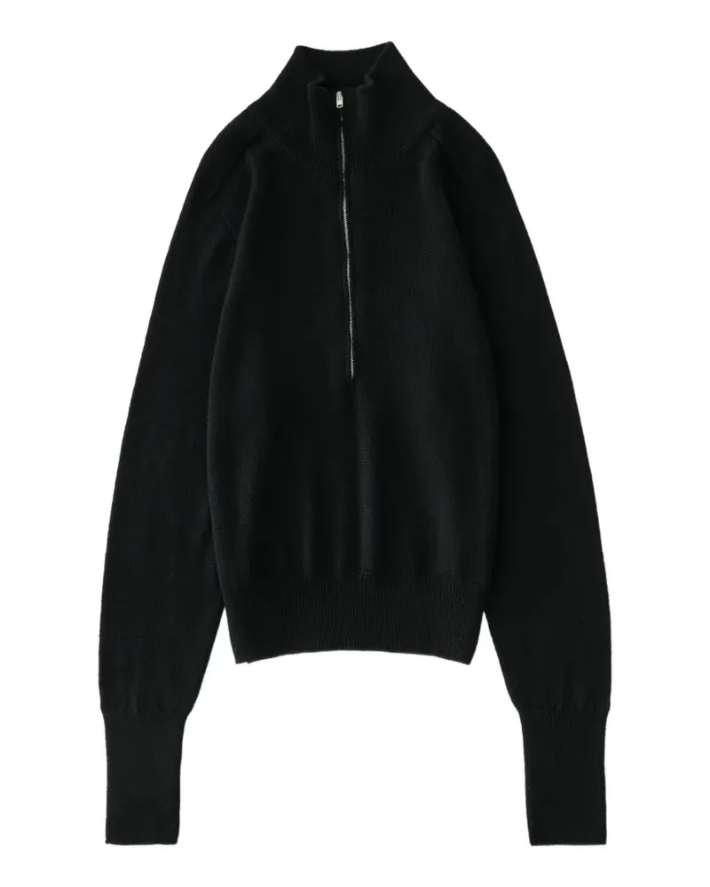Studio Nicholson Maren Pullover mit Reißverschluss - Schwarz Schwarz