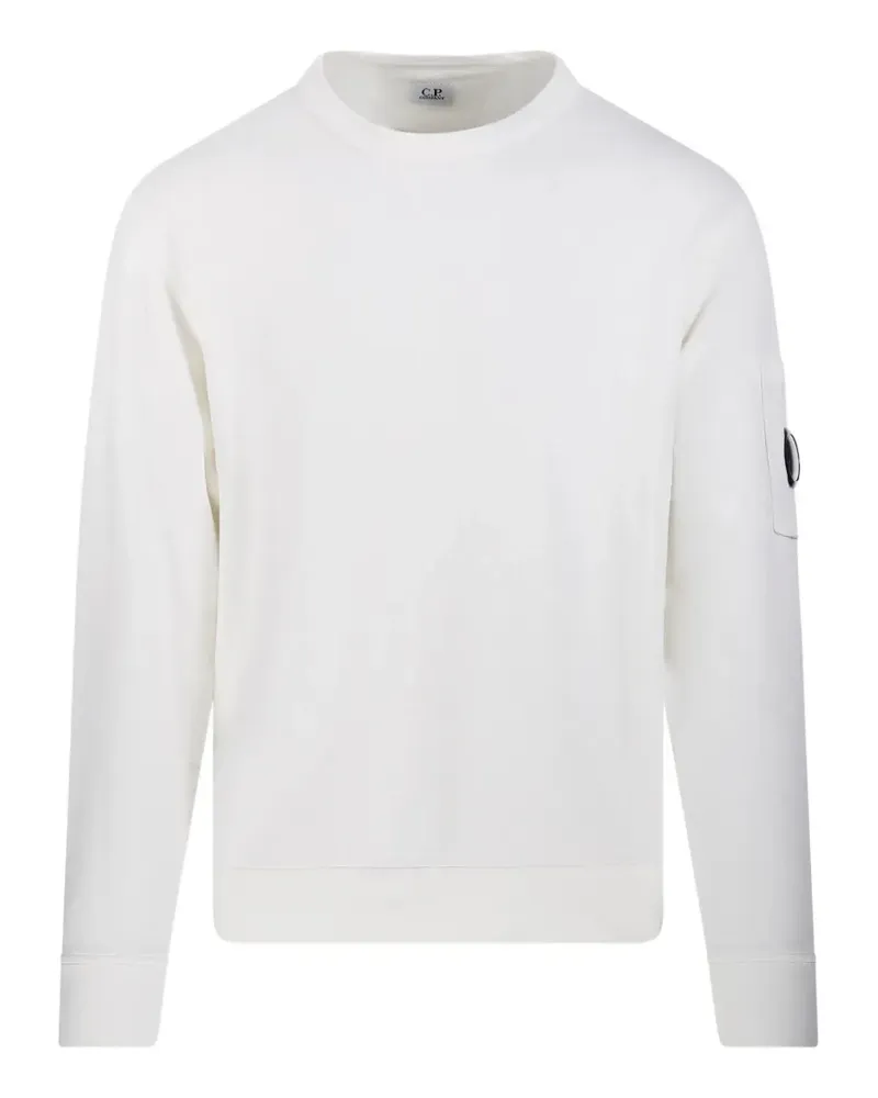 C.P. Company lens-sleeve crewneck cotton sweatshirt - Weiß Weiß