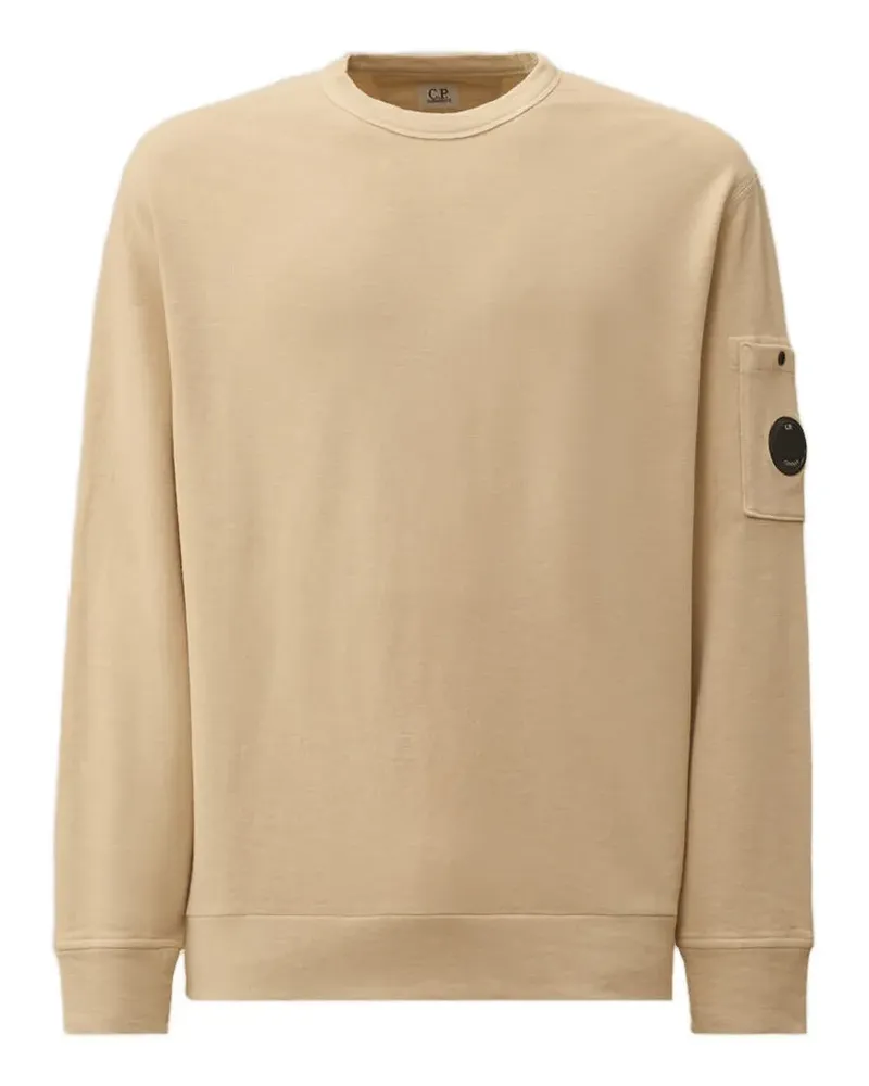 C.P. Company Sweatshirt mit Linsen-Detail - Weiß Weiß