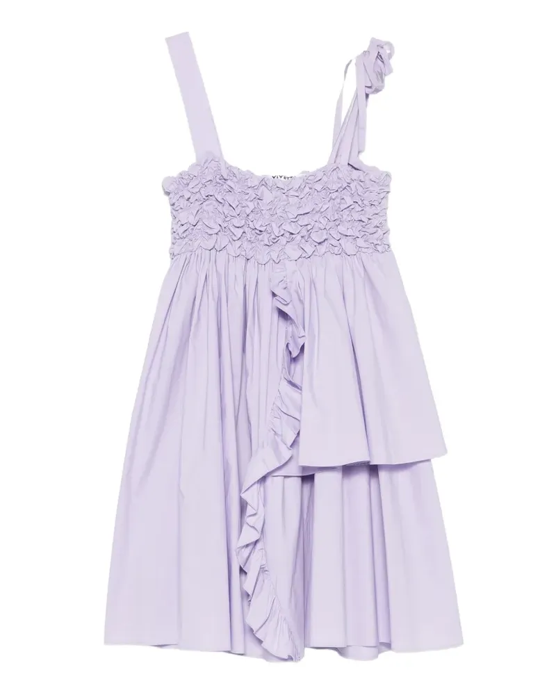 Vivetta Kleid mit Rüschen - Violett Violett